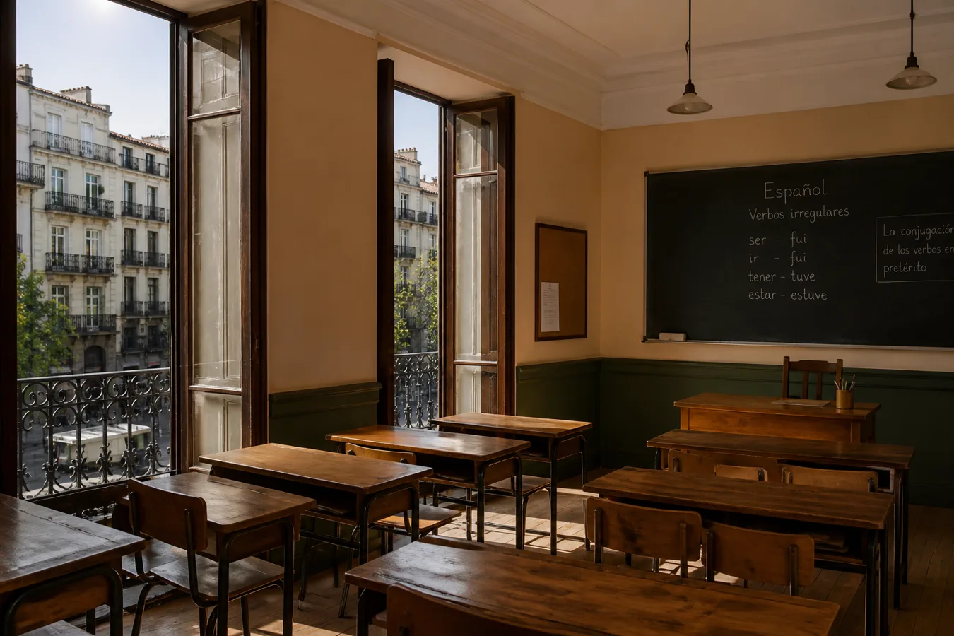 Spanish classroom light for a specialist network week