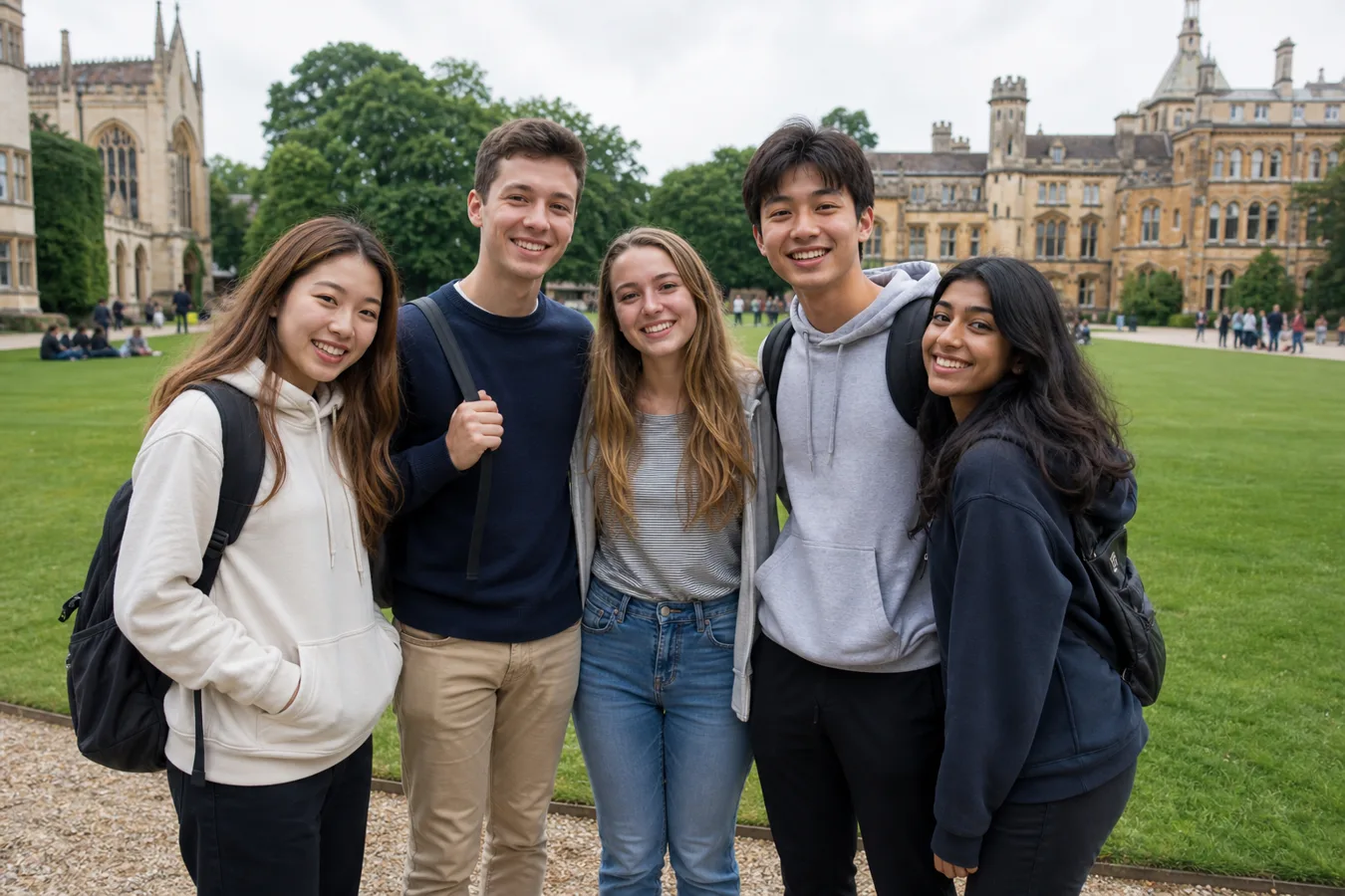 Junior language-camp energy outdoors