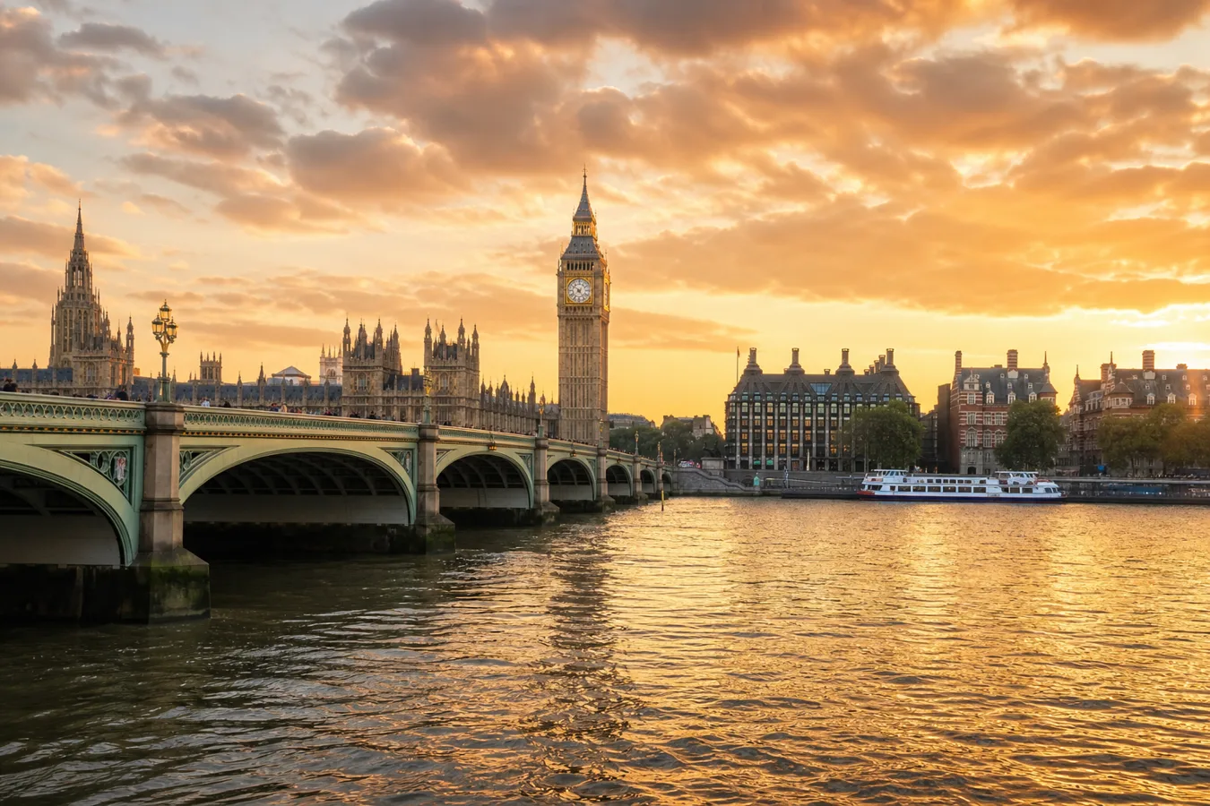 London skyline — multi-destination language travel